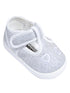 Mooshu Trainers Girls Silver Hearts TStrap Squeaky Casual Shoes 3 Baby-9 Toddler - SophiasStyle.com